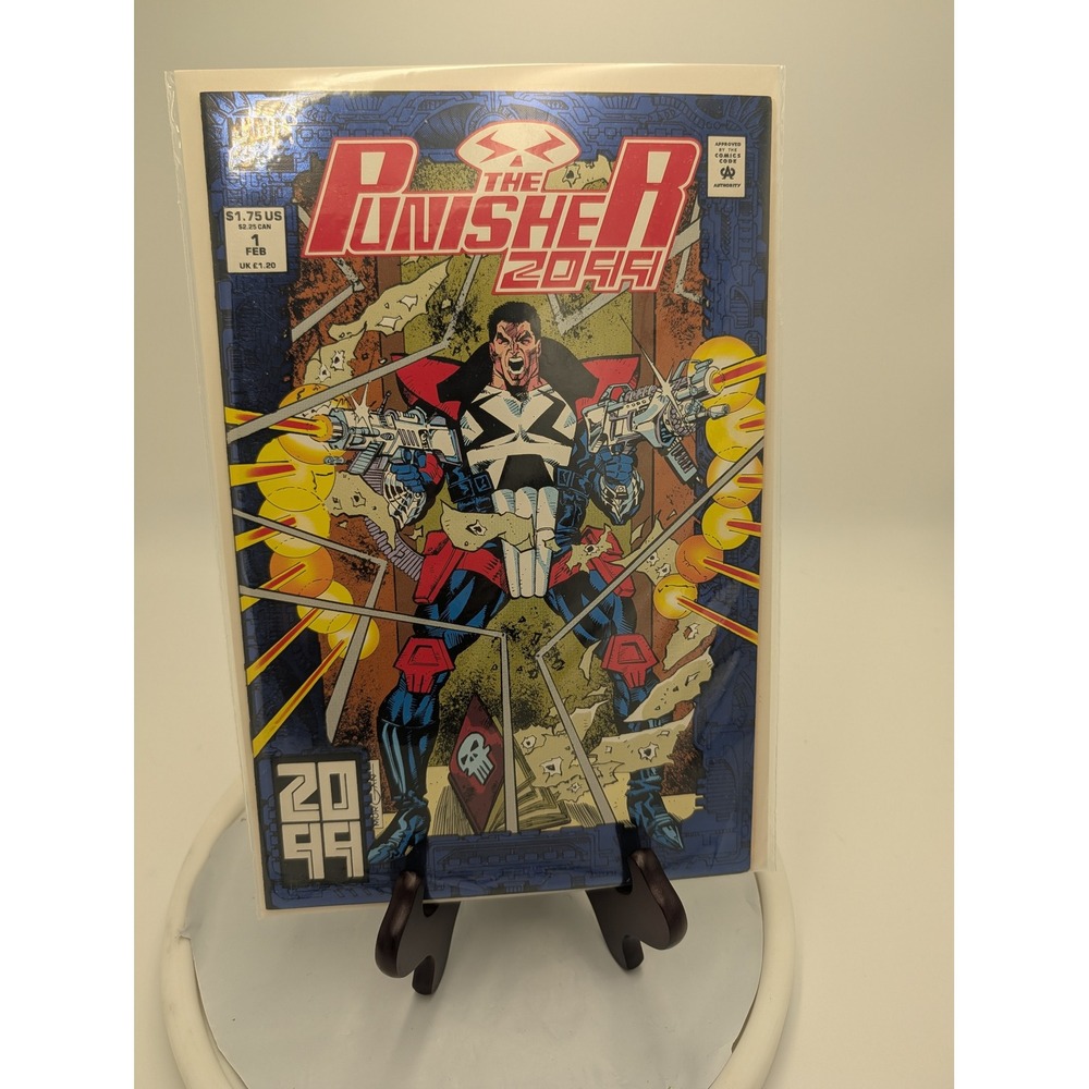 Marvel Comics The Punisher 2049‎ #1 Feb 1993 Blue Foil Cover Jake Gallows 2099